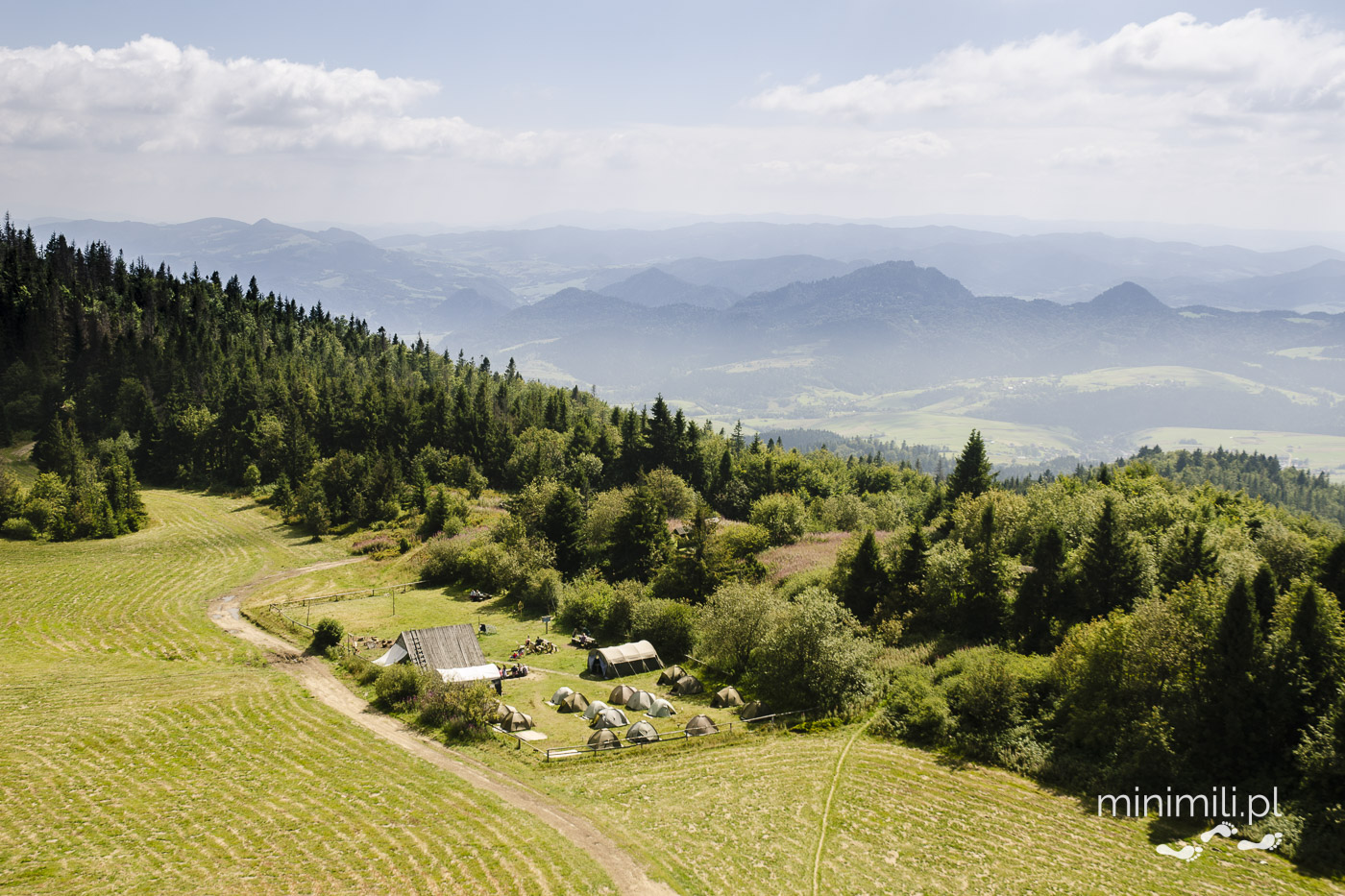 Widok z Lubania Gorce