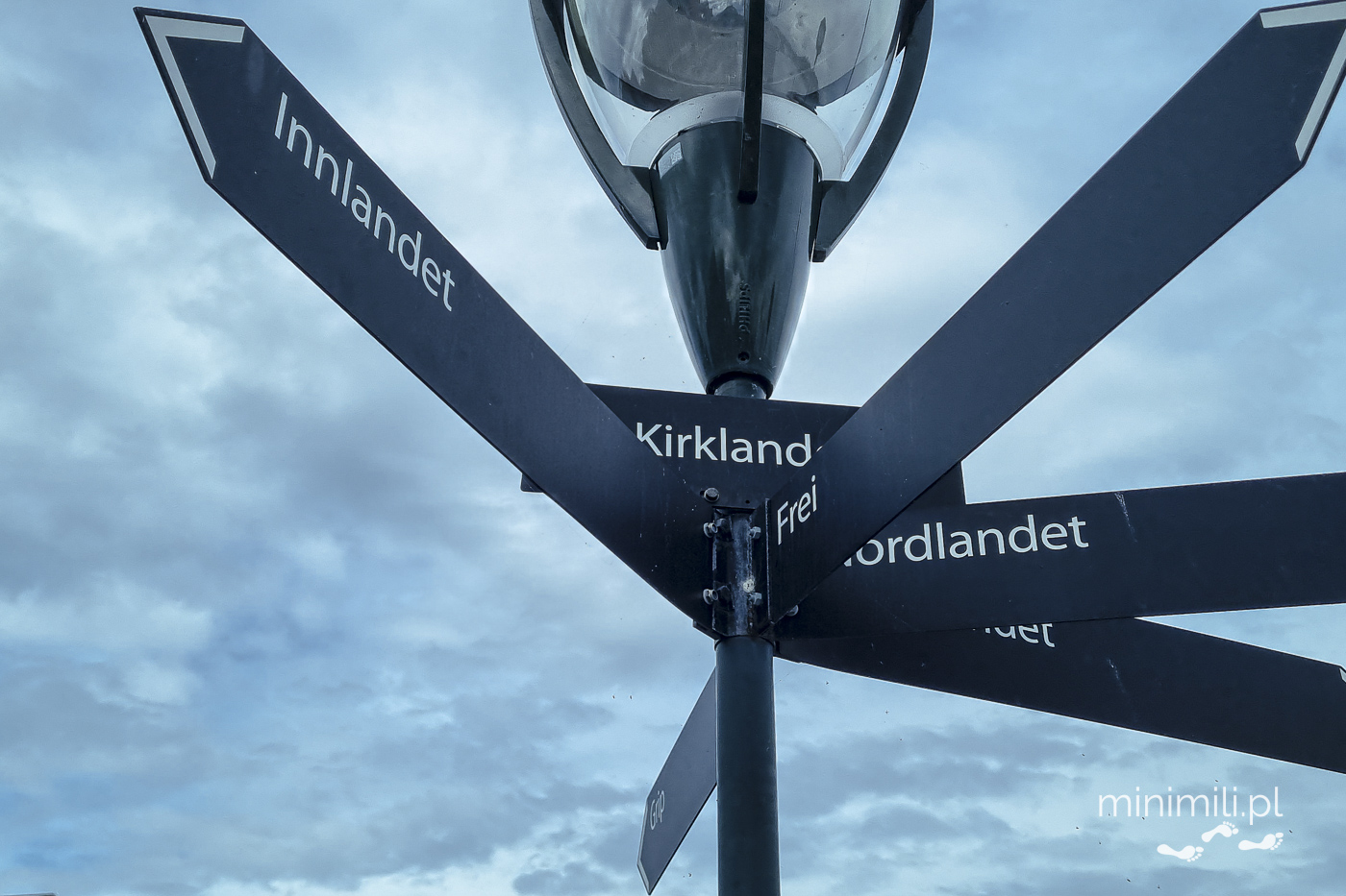 Kierunkowskaz na przystani Kristiansund